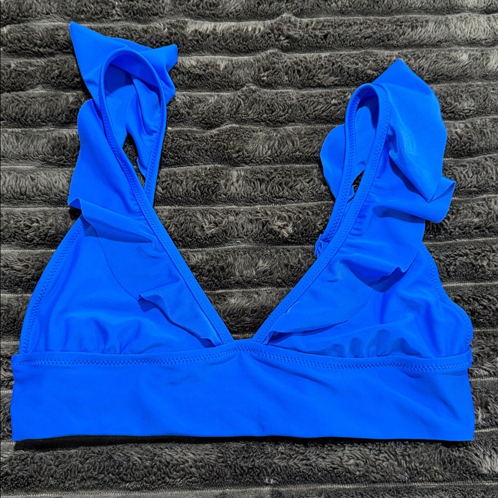 Aerie Vibrant Blue Triangle Bikini Top